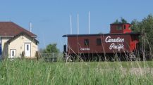 CP caboose at Penhold