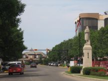 looking down Ross St. to historic railway station