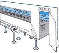 exterior display and entrance to model rail historic layouts